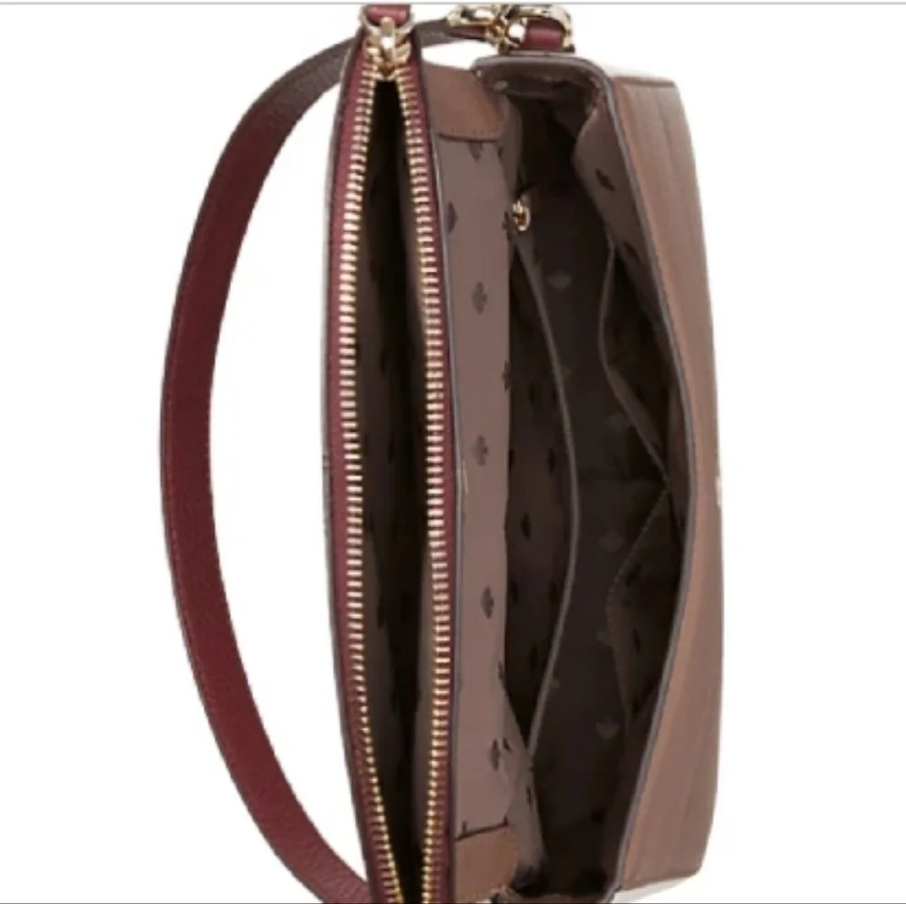 Kate Spade New York Jackson Colorblock Flap Shoulder Bag W/ Matching Mini Wallet